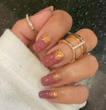 Golden Embers Nail Wraps