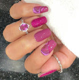 Raspberry Ripple Nail Wraps