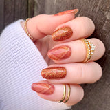 Amber Plaid Nail Wraps