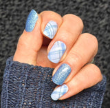 Peaceful Plaid Nail Wraps