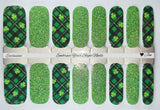 Mint to Be Lucky Plaid Nail Wraps