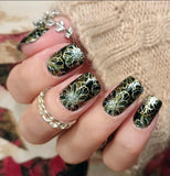 Blooming Midnight Nail Wraps