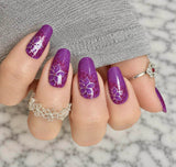 Plum Velvet Bloom Nail Wraps