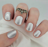 Silver Sizzle Gel Nail Wraps (NG488)