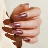 Rosy Chrome Deluxe Semi-Cured Gel Nail Strips