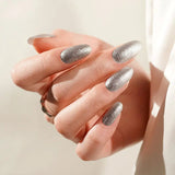 Silver Sizzle Deluxe Semi-Cured Gel Nail Strips