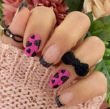 Polka Dot Princess French Nail Wraps