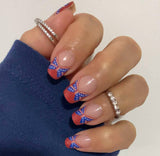 Star Spangled French Nail Wraps