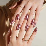 Rosy Chrome Deluxe Semi-Cured Gel Nail Strips