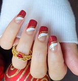 Crimson Kringle Nail Wraps