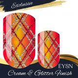 Tropicana Pop Plaid Nail Wraps