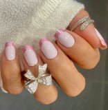Princess Pink French Nail Wraps