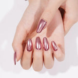 Rosy Chrome Deluxe Semi-Cured Gel Nail Strips