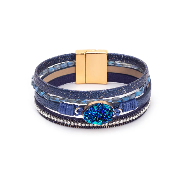 Jewelz Bracelet (Blue/Magnet Latch)