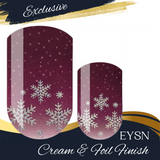 Sugar Plum Snowflake Nail Wraps