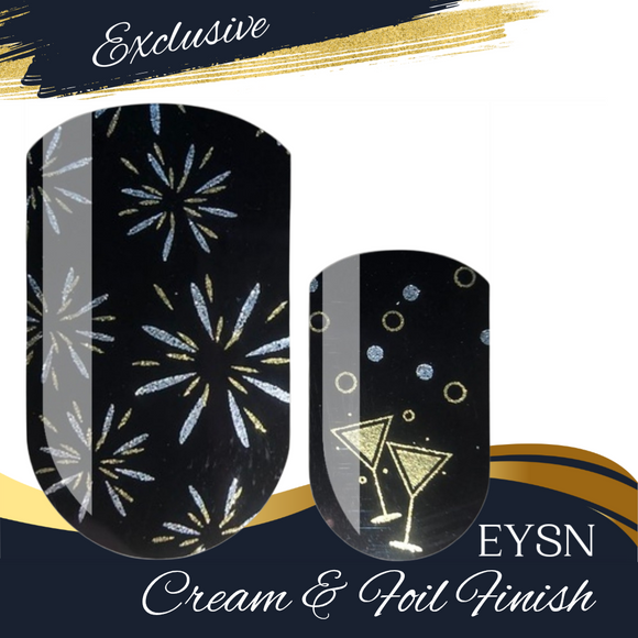 Toast At Midnight Nail Wraps