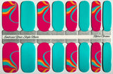 Retro Groove Nail Wraps