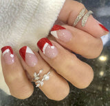 Glitter Claus Nail Wraps