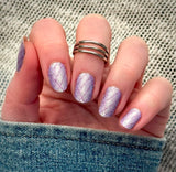 Lavender Pop Plaid Nail Wraps
