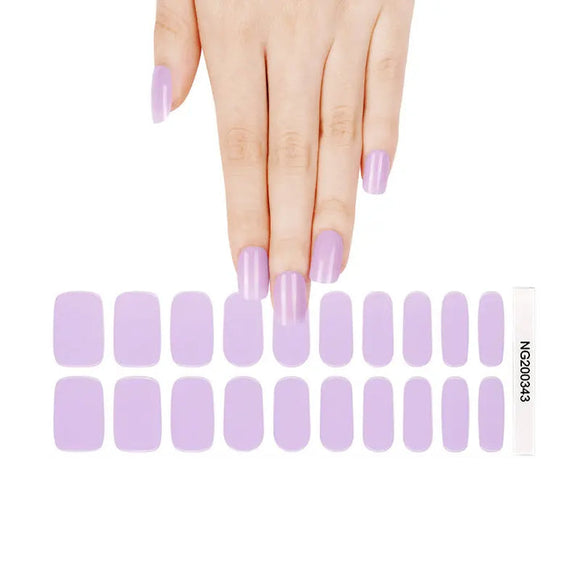 Lovely Lavender Gel Nail Wraps (NG343)