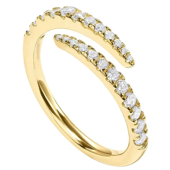 Cascade Ring (GoldTone/Adjustable)