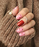 Candy Cane Kisses Nail Wraps