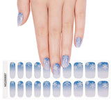 Snowy Mist Deluxe Semi-Cured Gel Nail Strips