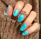 Teal Oasis Nail Wraps