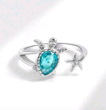 Ring - Turtley Summer (SilverTone)