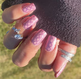 Blush Knit Nail Wraps