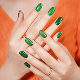 Emerald Wanderlust Deluxe Semi-Cured Gel Nail Strips