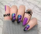 Midnight Breeze Nail Wraps
