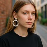 Vogue Earrings (SilverTone)