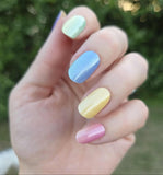 Rainbow Shimmer Gel Nail Wraps (SG115)