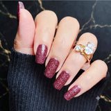 Cherry Cola Glitter Nail Wraps
