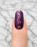 Bejeweled Burgundy Nail Wraps