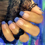 Periwinkle Blossom French Nail Wraps