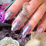 Platinum Reflections Nail Wraps