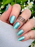 Laguna Pop Plaid Nail Wraps
