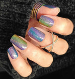 Rainbow Stardust Nail Wraps