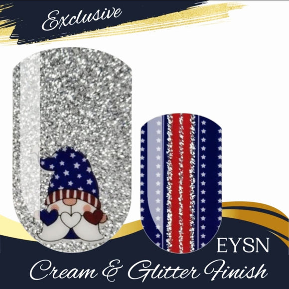 Gnome Freedom Nail Wraps