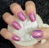 Metallic Pop Plaid Nail Wraps