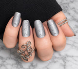 Bejeweled Platinum Nail Wraps