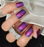 Violet Waves Nail Wraps