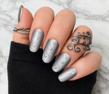 Bejeweled Platinum Nail Wraps