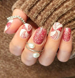 Candy Cane Swirl Nail Wraps