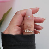 Hearts On The Line Nail Wraps