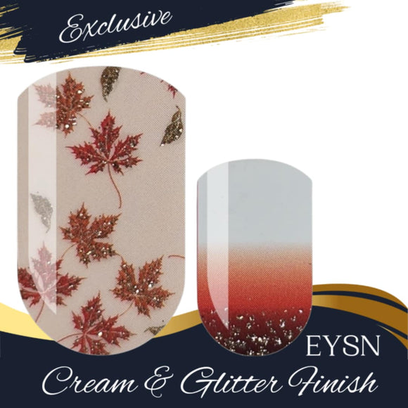 Candy Corn Glam Nail Wraps