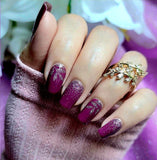 Sparkling Merlot Nail Wraps