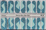 Icy Blue Wave Runner Nail Wraps